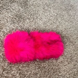 Shein Women's Furry Brimless Headwear, Solid Color With Added Elastic